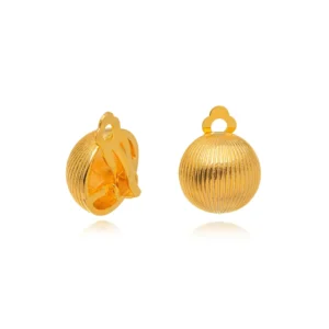 Brinco De Pressão Banho de Ouro