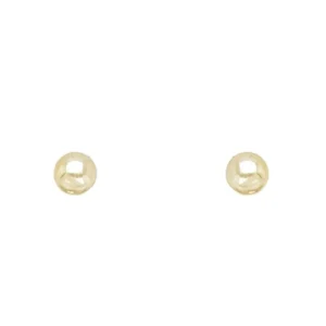 Brinco Pérola Banho de Ouro 2 mm