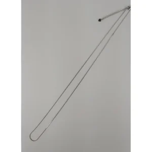 Corrente Veneziana Banho de Ródio Branco