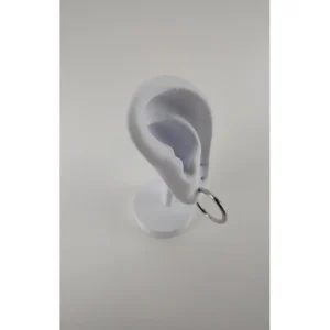 Brinco Argola Delicada Banho de Ródio Branco 2 cm