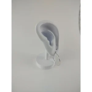 Brinco Argola Prata 925 com Fecho Fio 2,5 cm